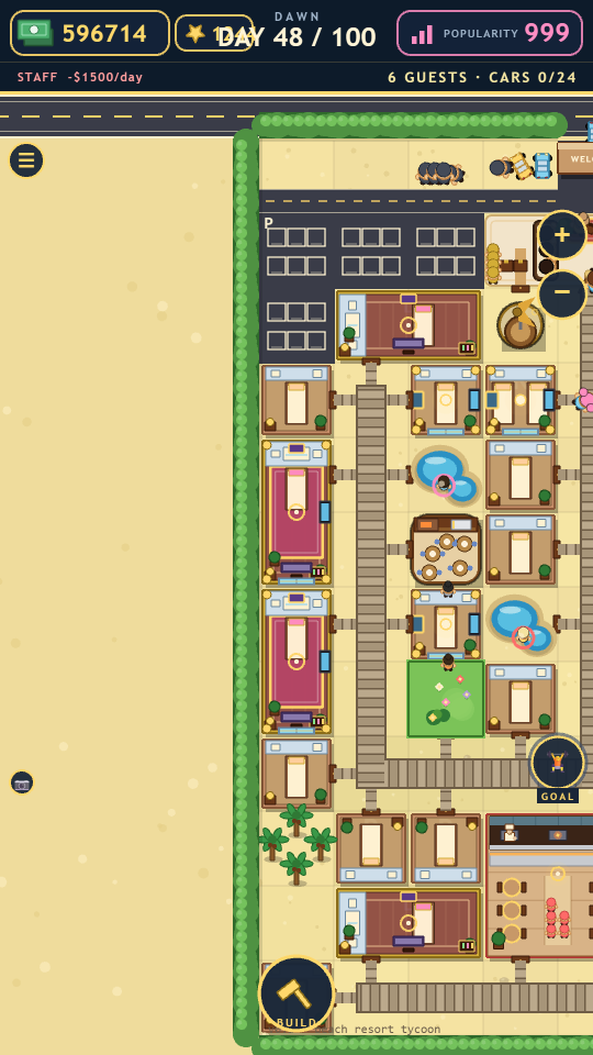 Beach Resort Tycoon gameplay